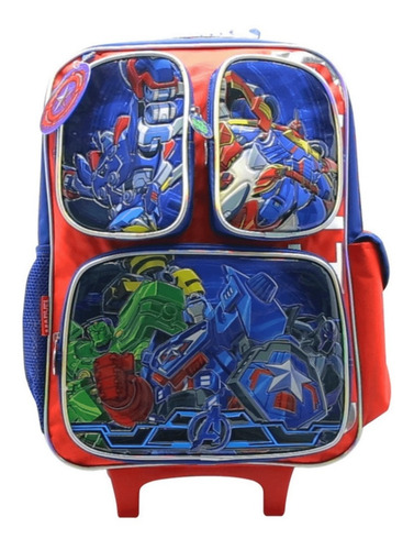 MOCHILA CARRO 18  AVENGERS MARVEL NIÑOS SP587