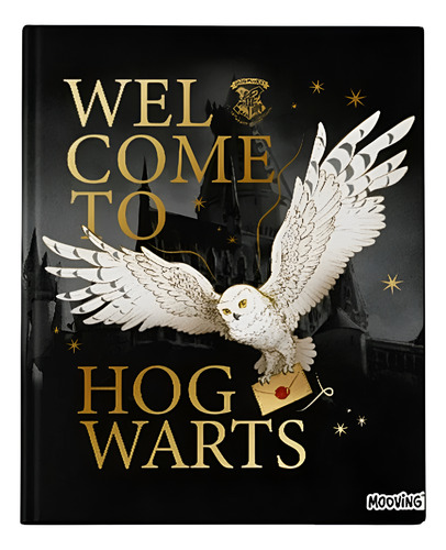 CUADERNO HARRY POTTER 19,5X24CM TAPA DURA COSIDO 48 HOJAS
