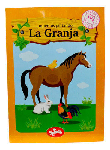 LIBRO INFANTIL PARA COLOREAR JUGUEMOS PINTANDO LA GRANJA