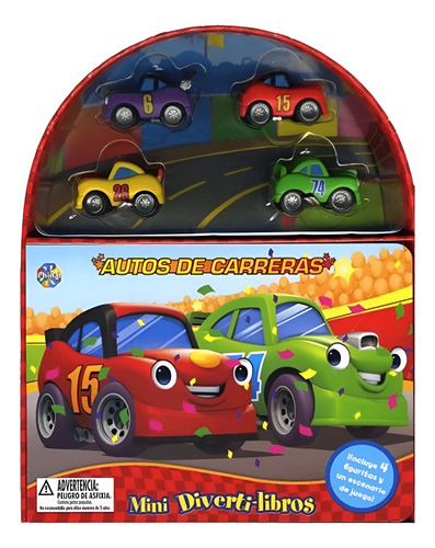 LIBRO DE CUENTOS INFANTIL AUTOS DE CARRERAS DIVERTI-LIBROS