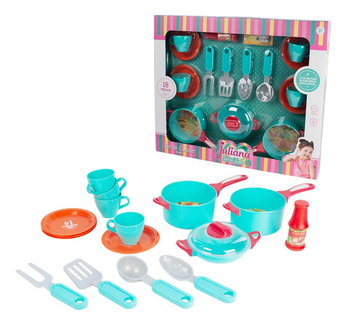 JULIANA SWEET HOME SET DE COCINA 18 PIEZAS