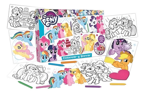 SET PARA COLOREAR Y BORRAR MY LITTLE PONY