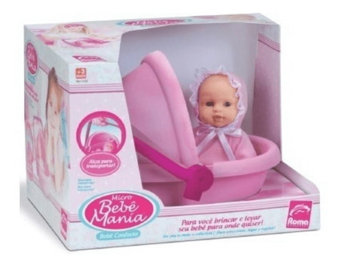 MUÑECA BEBE MICRO MANIA CON HUEVITO ROMA BRINQUEDOS