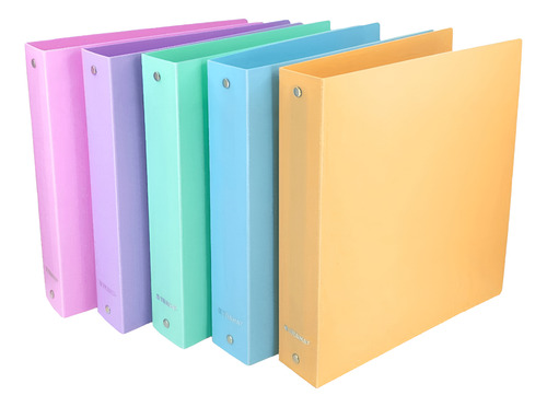 CARPETA ESCOLAR 3X40 PASTEL VARIOS COLORES TRAMA