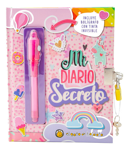 MI DIARIO SECRETO ROSA EL GATO DE HOJALATA EDITORIAL GUADAL