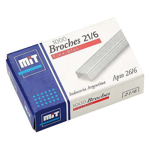 BROCHES FLEXIBLES PARA ABROCHADORA 21/ 6 MIT X1000 X10