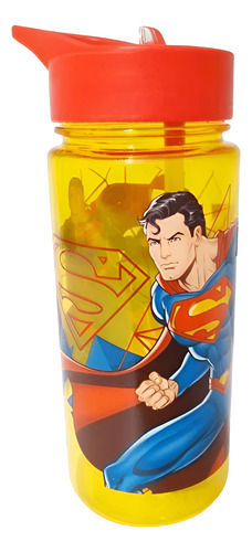 BOTELLA VASO PARA NIÑOS INFANTIL PICO VERTEDOR SUPERMAN
