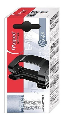 PERFORADORA METAL ESSENTIALS 6/8 HOJAS OFFICE MAPED