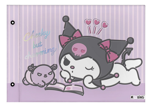 CARPETA DE DIBUJO N5 2 TAPAS KUROMI MOOVING