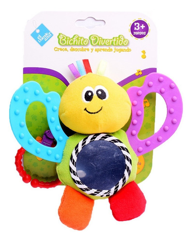 BICHITO DIVERTIDO DE TELA CON MORDILLO BEBE EL DUENDE AZUL
