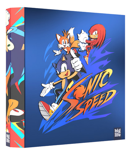 CARPETA ESCOLAR 3X40 SONIC ESTAMPADO HOLOGRÁFICA BIG LIFE