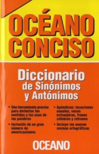 DICCIONARIO DE SINONIMOS Y ANTONIMOS OCEANO CONCISO