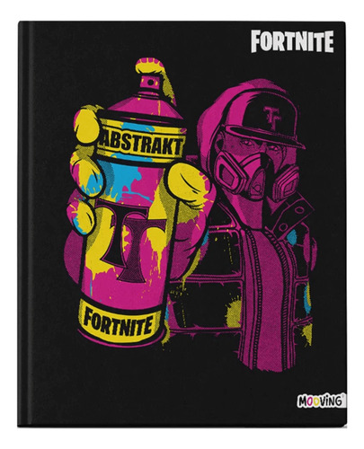 CUADERNO COSIDO 19,5X24 TAPA DURA 48 HOJAS FORTNITE MOOVING