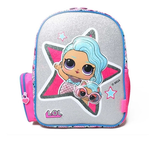 MOCHILA ESPALDA 14 GLITTER 3D TERMOFORMADA LOL SURPRISE