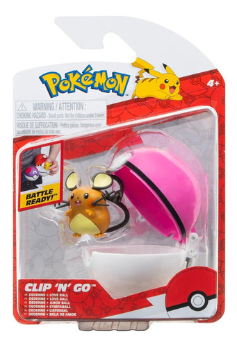 DEDENNE 4CM CON POKEBOLA 7CM POKEMON JAZWARES