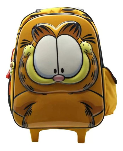 MOCHILA ESCOLAR CARRO 16 GARFIELD SONRISA CRESKO