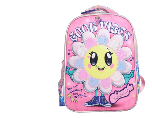 MOCHILA JARDIN ESPALDA 12 PULGADAS FLOWER POWER CHIMOLA