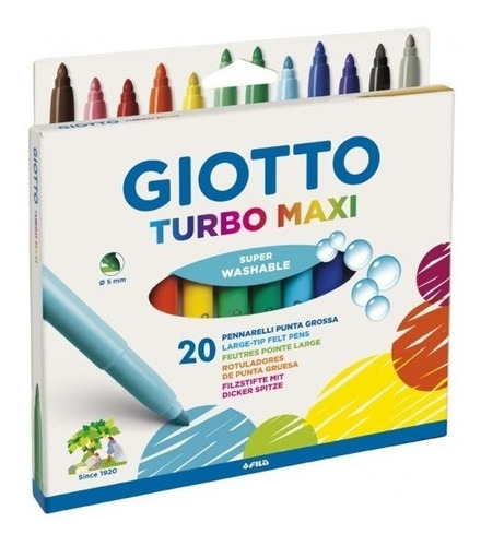 MARCADOR TURBO MAXI X 20 GIOTTO