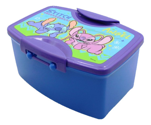 BEL GIOCO LUNCH BOX STITCH 01STITCH057 COLOR VIOLETA Y AZUL