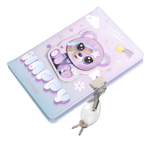 LIBRETA PU PLAY CHIMOLA 28CM BUNNY CAT DOG BEAR