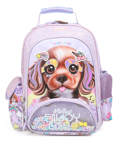MOCHILA ESCOLAR ESPALDA 14 DOG CHIMOLA