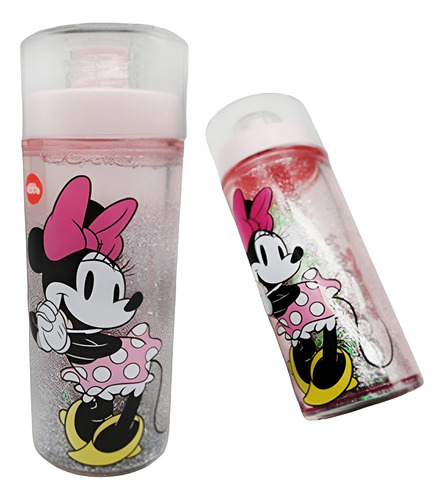 BOTELLA MINNIE DOBLE CARA SUPER GLITTER EFECTO NIEVE CRESKO
