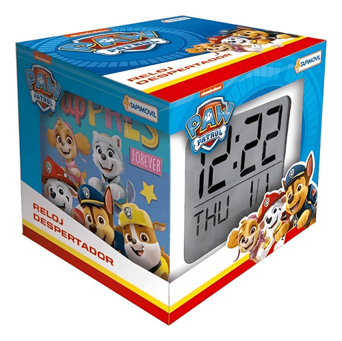 RELOJ DESPERTADOR DIGITAL PAW PATROL ORIGINAL MARVEL