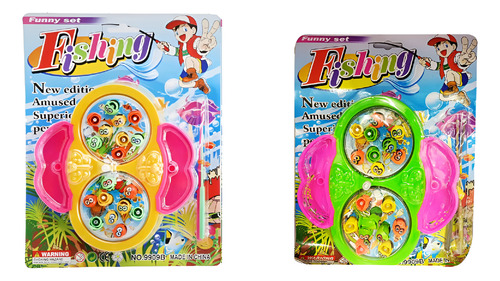 JUEGO PESCA MAGIC DOBLE A CUERDA DE MESA CON CAÑAS