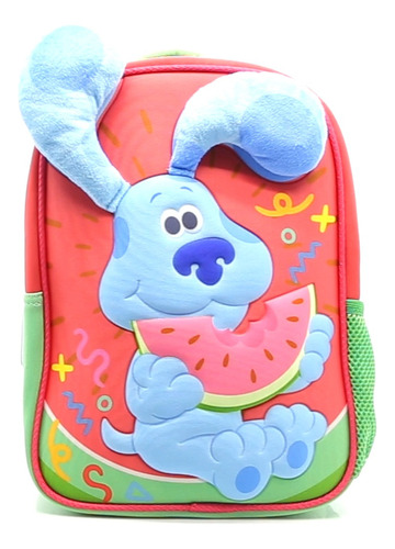MOCHILA ESPALDA JARDIN 12 PISTAS DE BLUE PERRITO SANDIA