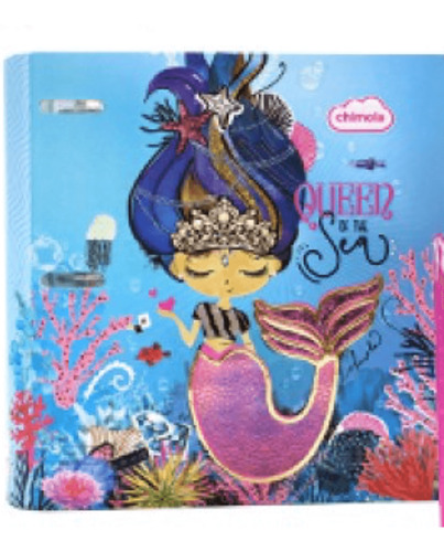 CARPETA ESCOLAR 3X40 QUEEN OF THE SEA CHIMOLA INKDROP