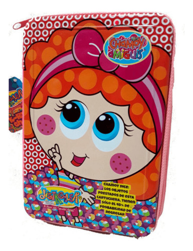 CARTUCHERA LATA 2 PISOS CHAMOY AMIGUIS DISTROLLER CRESKO