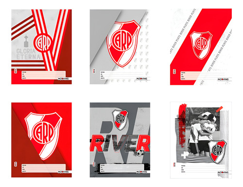 SET SEPARADORES MATERIA N3 RIVER PLATE X6 MOOVING