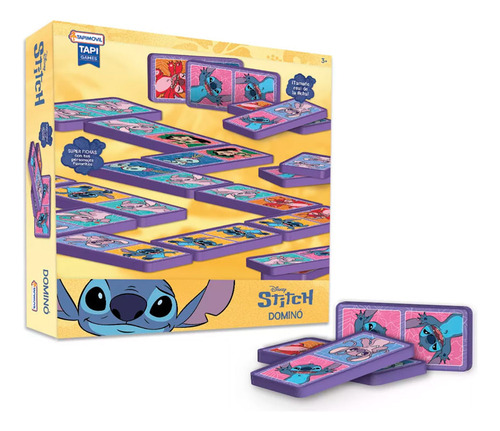 DOMINO DISNEY STITCH JUEGO DE MESA FICHAS GRANDES