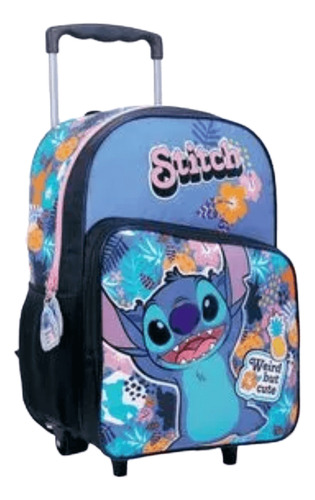 MOCHILA ESCOLAR CARRO 16 STITCH HAWAI WABRO