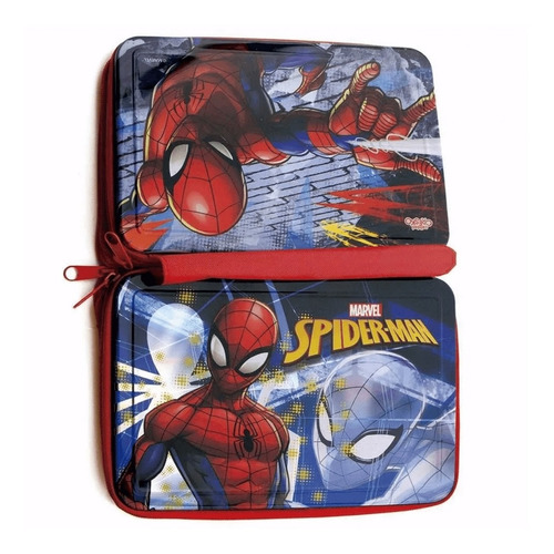 CARTUCHERA CANOPLA 3 PISOS METAL SPIDERMAN CRESKO