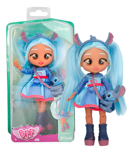 MUÑECA CRY BABIES BEBES LLORONES BFF DISNEY STITCH