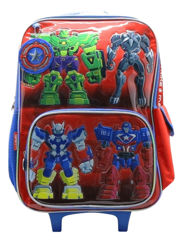 MOCHILA CARRO 18 ESCUADRON AVENGERS MARVEL NIÑOS SP591