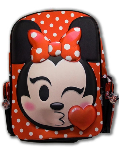 MOCHILA ESPALDA 18 MINNIE EMOJI 3D DISNEY