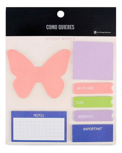 NOTAS ADHESIVAS MOOVING SET COMO QUIERES
