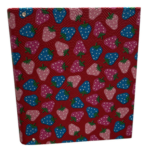 CARPETA 3X40 ESCOLAR ESTAMPADO FRUTILLAS SERIE D REXON
