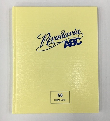 CUADERNO ABC RIVADAVIA TAPA DURA 50 HOJAS LISAS