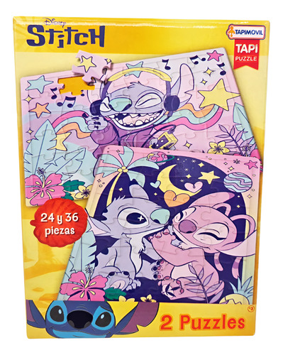 PUZZLES X 2 STITCH 24 Y 36 PIEZAS TAPIMOVIL