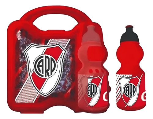 LUNCHERA INFANTIL + BOTELLA RIVER PLATE
