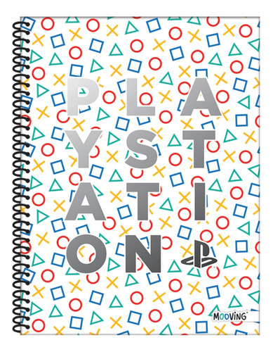 CUADERNO TAPA FLEXIBLE 80 HOJAS ESPIRAL A4 PLAYSTATION