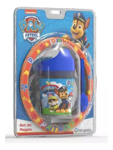 SET DE REGALO BOWL Y TOMASOLITO CON CUCHARA PAW PATROL