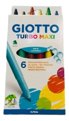 MARCADOR TURBO MAXI X 6 GIOTTO