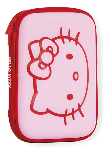 CARTUCHERA CANOPLA EVA HELLO KITTY CIERRE BOLSILLO MOOVING