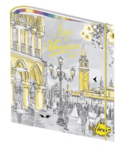 CARPETA ESCOLAR 3X40 CON ELASTICA VENECIA INKDROP