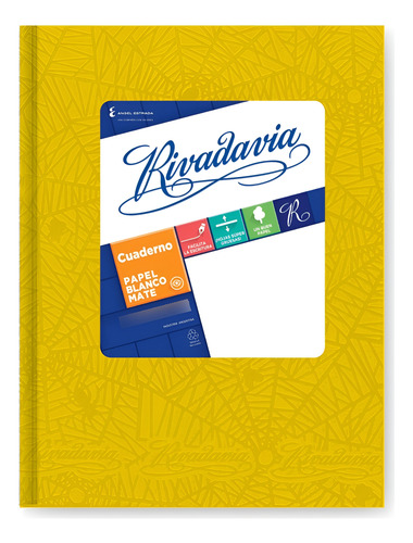 CUADERNO TAPA CARTON 16X21 50 HOJAS ARAÑA AMARILLO
