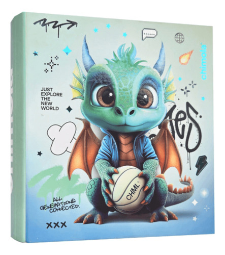 CARPETA ESCOLAR 3X40 DRAGON CHIMOLA